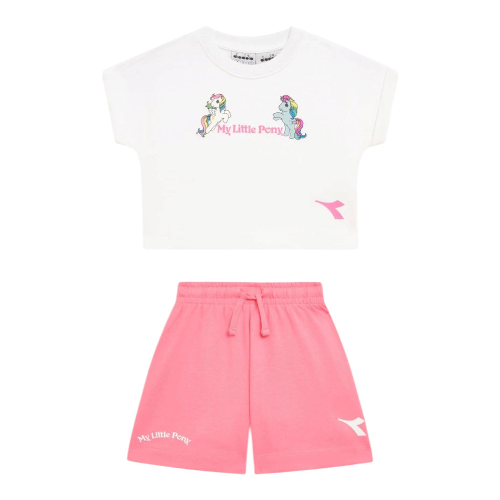 COMPLETO BAMBINA CROPPED BIANCO