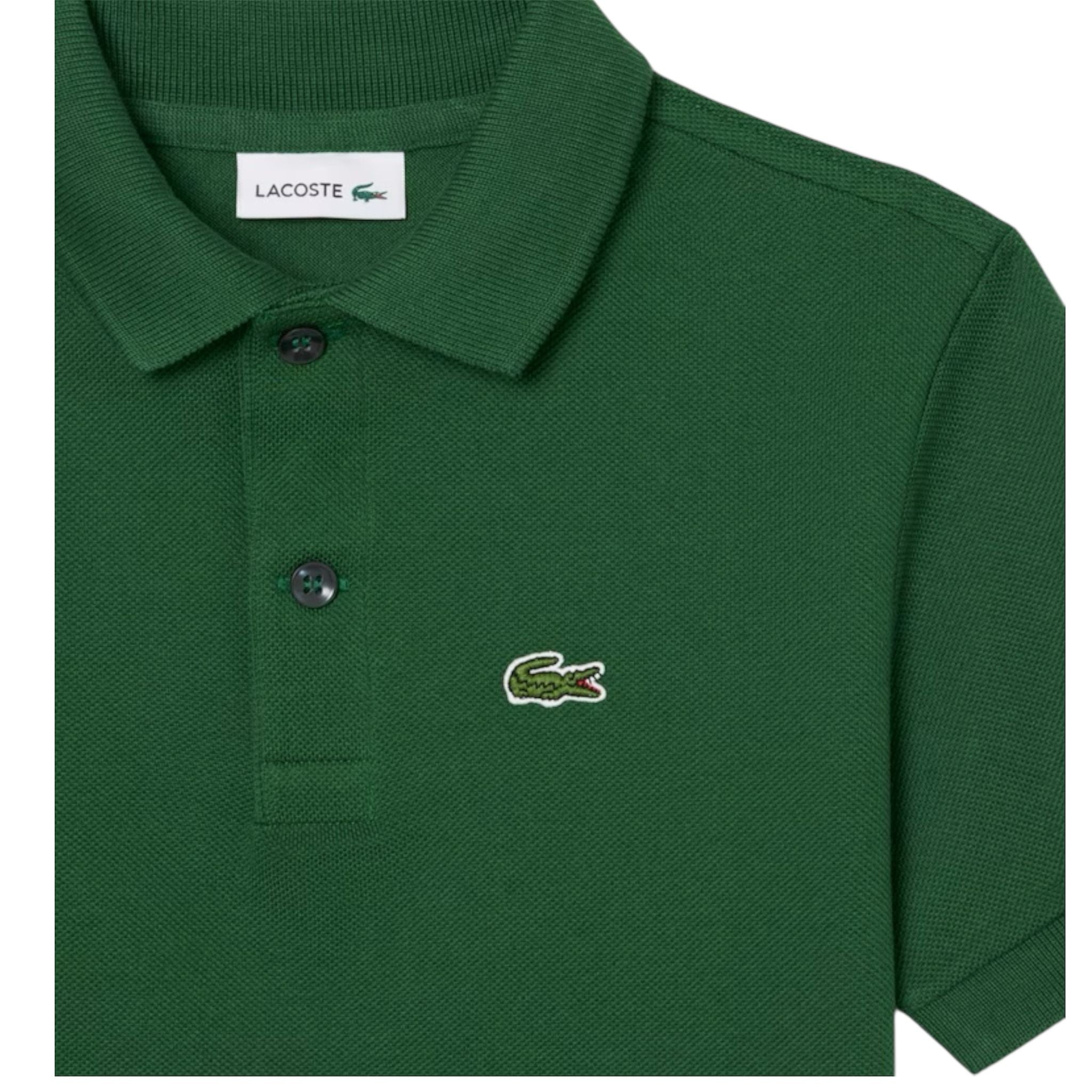 POLO IN PETIT PIQUE VERDE