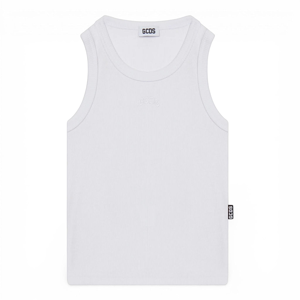 CANOTTA A COSTINE BAMBINA CON LOGO LOUNGE