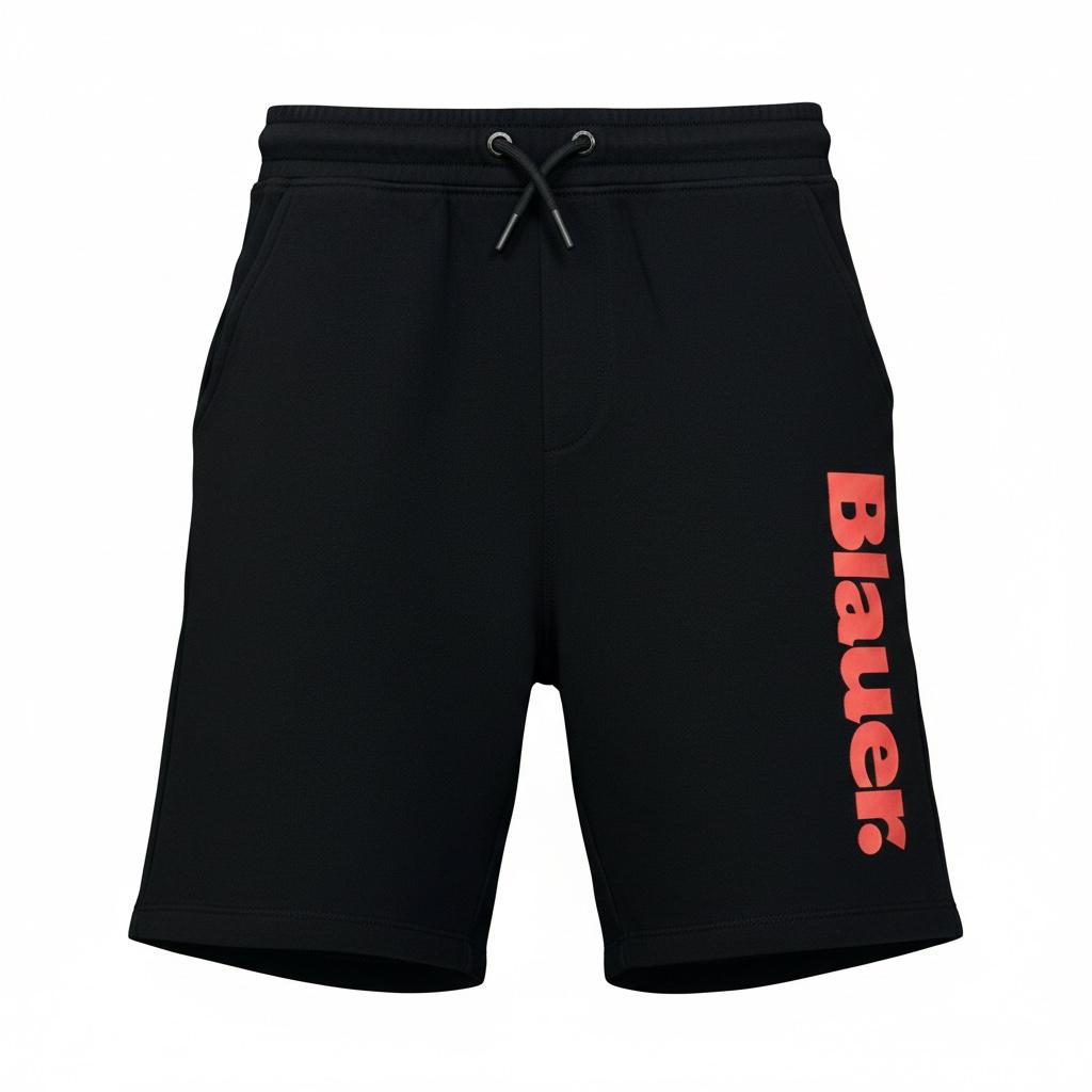 SHORT IN COTONE BAMBINO NERO
