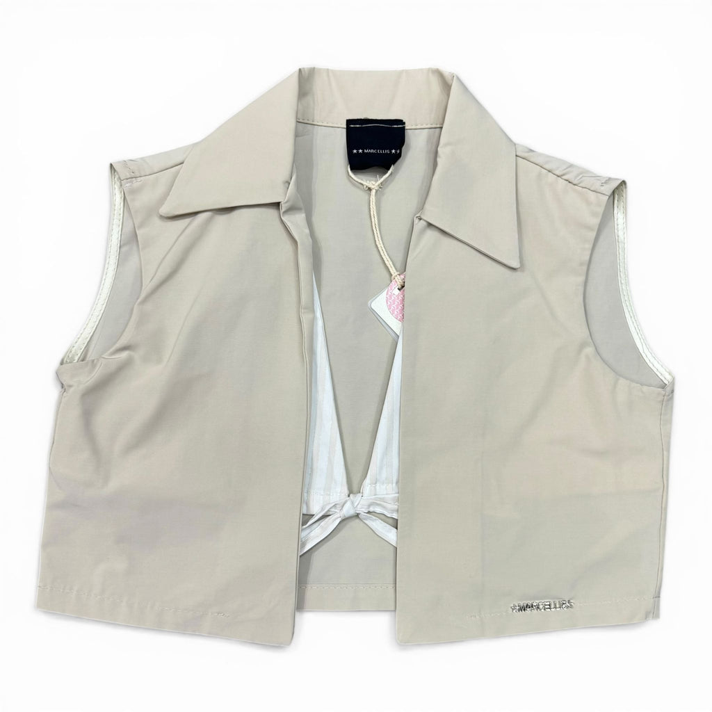GILET BAMBINA BEIGE