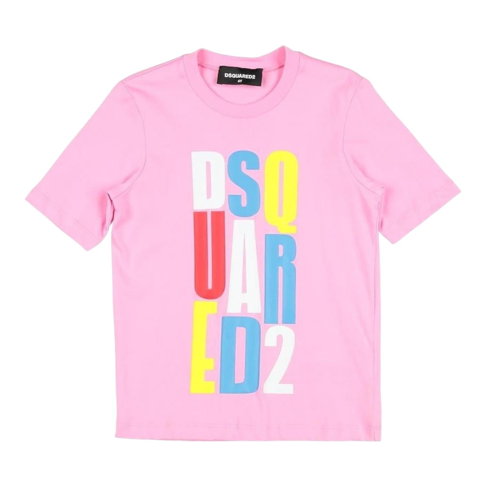 T-SHIRT DSQUARED2 BAMBINA ROSA