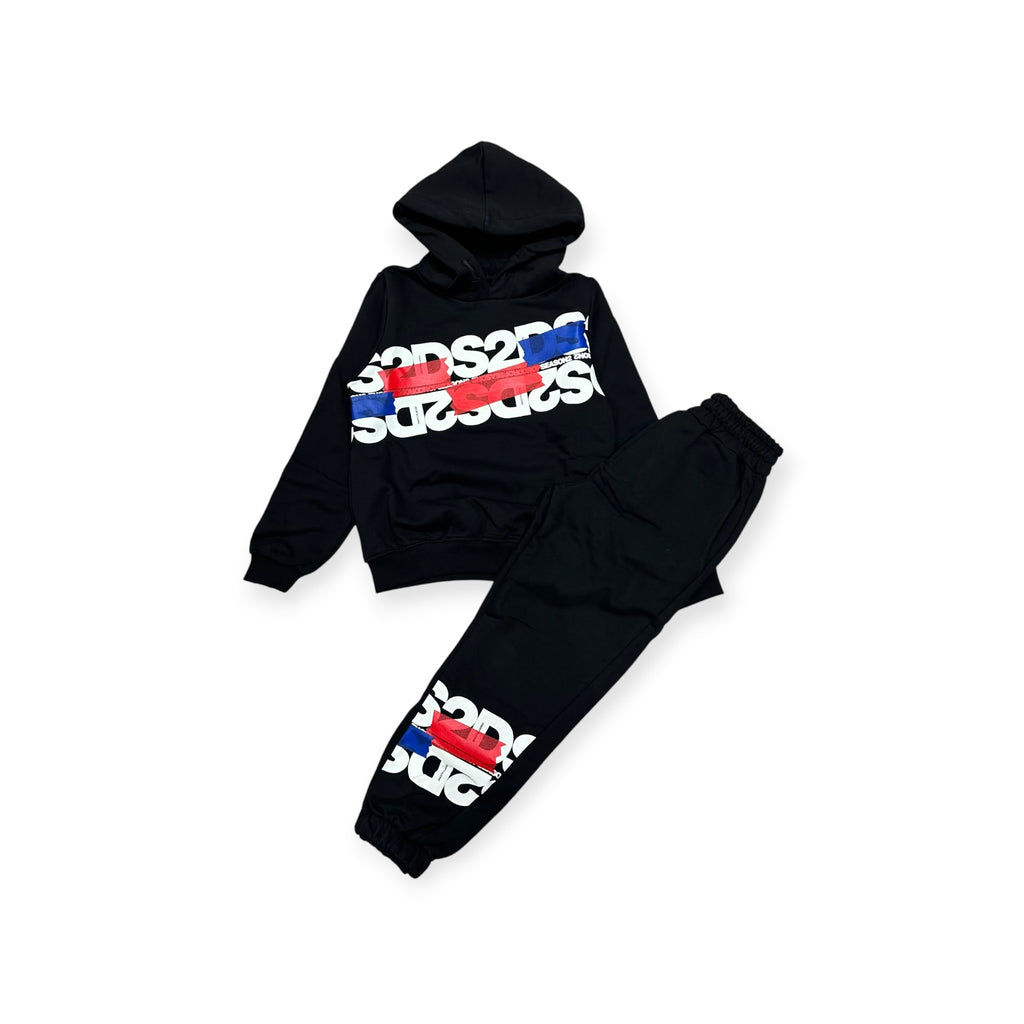 TUTA COMPLETA CAPPUCCIO BAMBINO NERA
