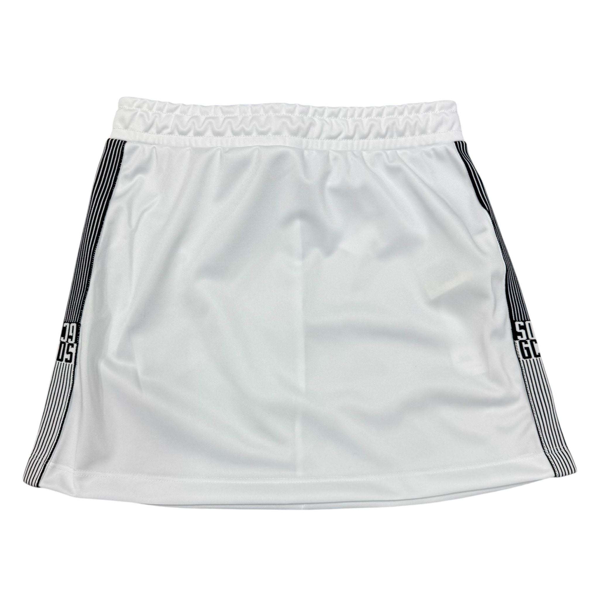 GONNA CON BANDE LATERALI BAMBINA BIANCA