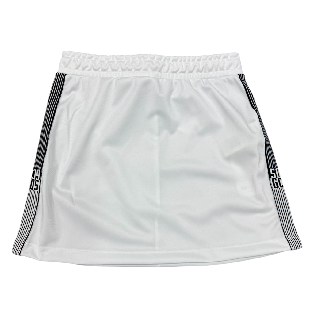 GONNA CON BANDE LATERALI BAMBINA BIANCA
