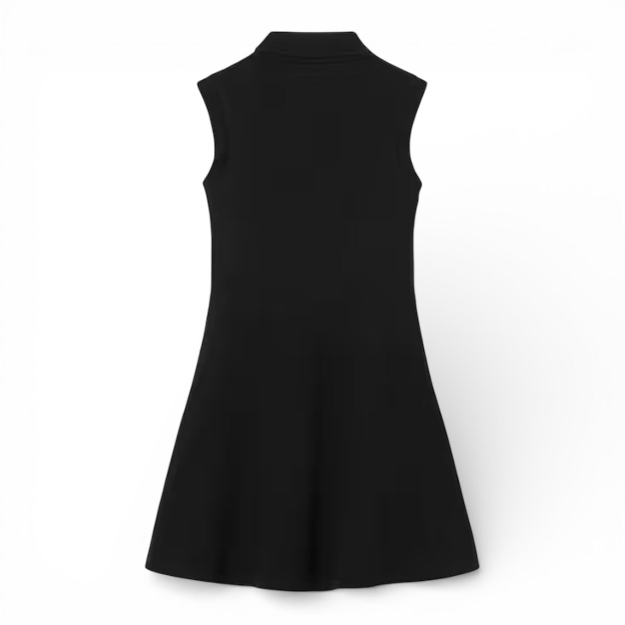 ABITO SENZA MANICHE IN PIQUE' NERO