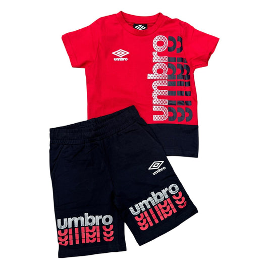 COMPLETO UMBRO BAMBINO ROSSO