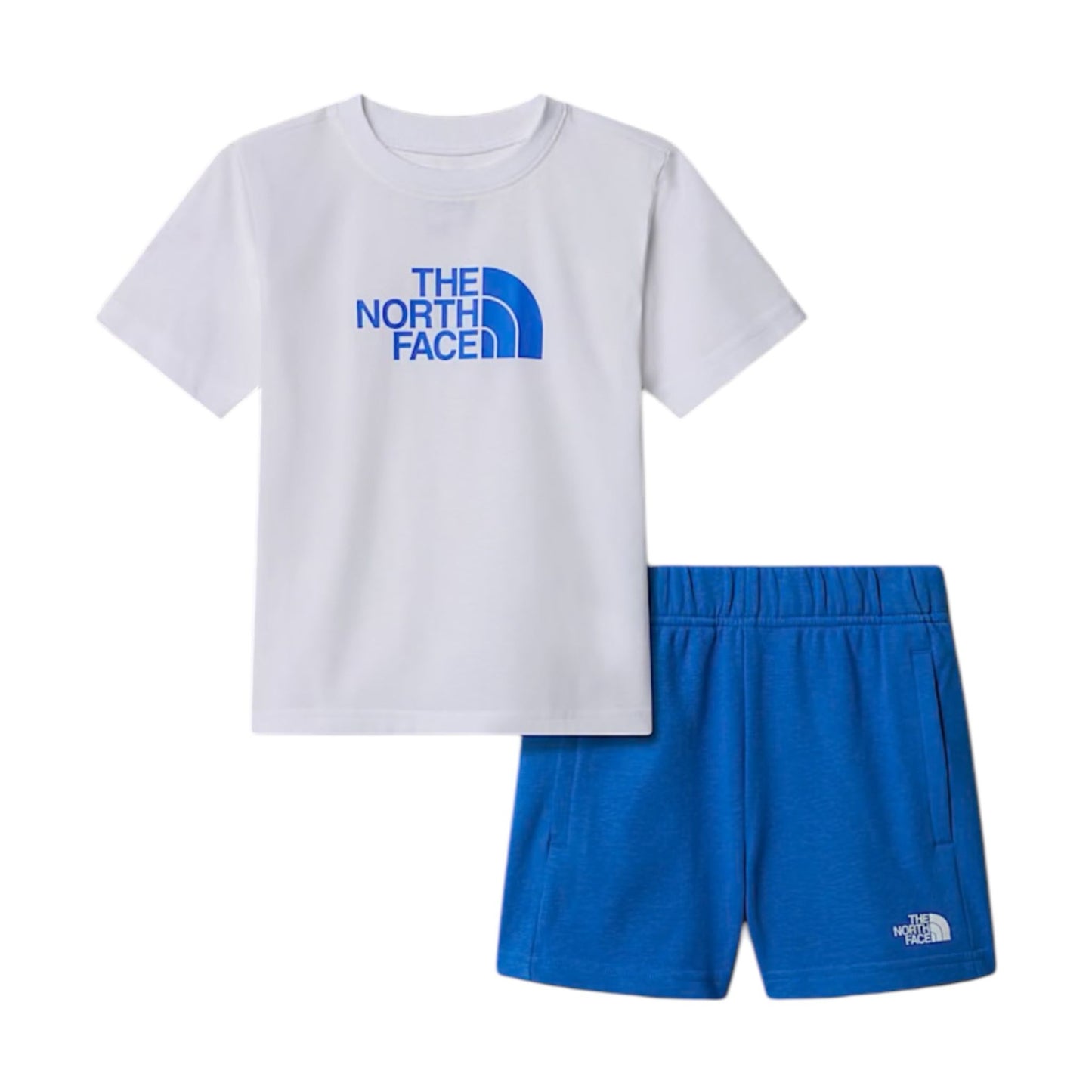 COORDINATO THE NORTH FACE BAMBINO BIANCO BLU