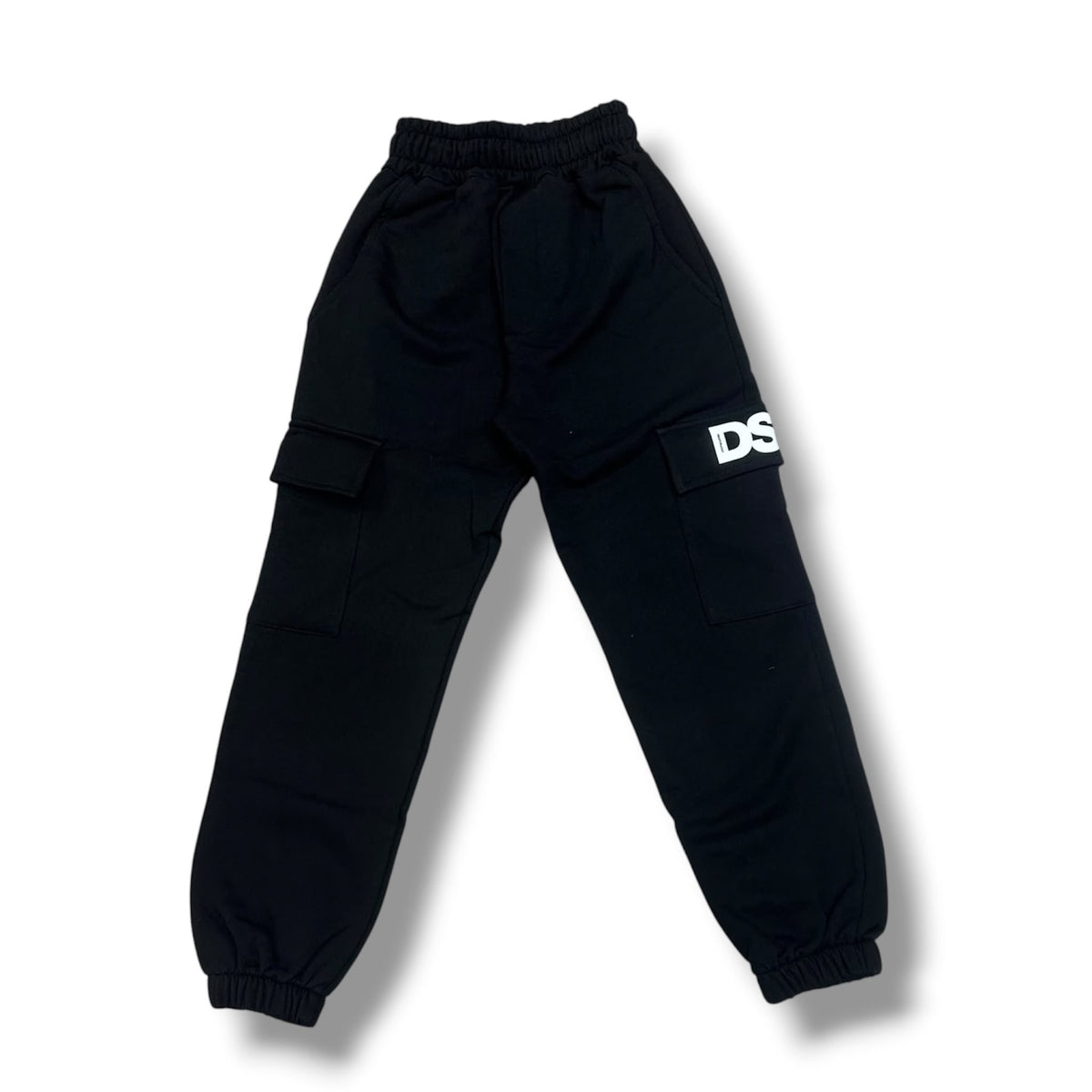PANTALONE TUTA CARGO BAMBINO NERO