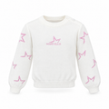 MAGLIONCINO CON STRSS BAMBINA BIANCO