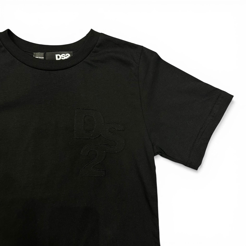 T-SHIRT RICAMO BAMBINO NERA