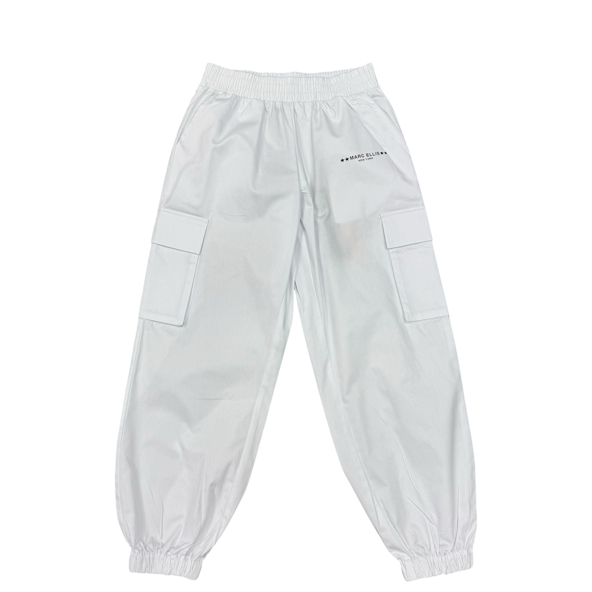 PANTALONE CARGO MARC ELLIS BAMBINA BIANCO