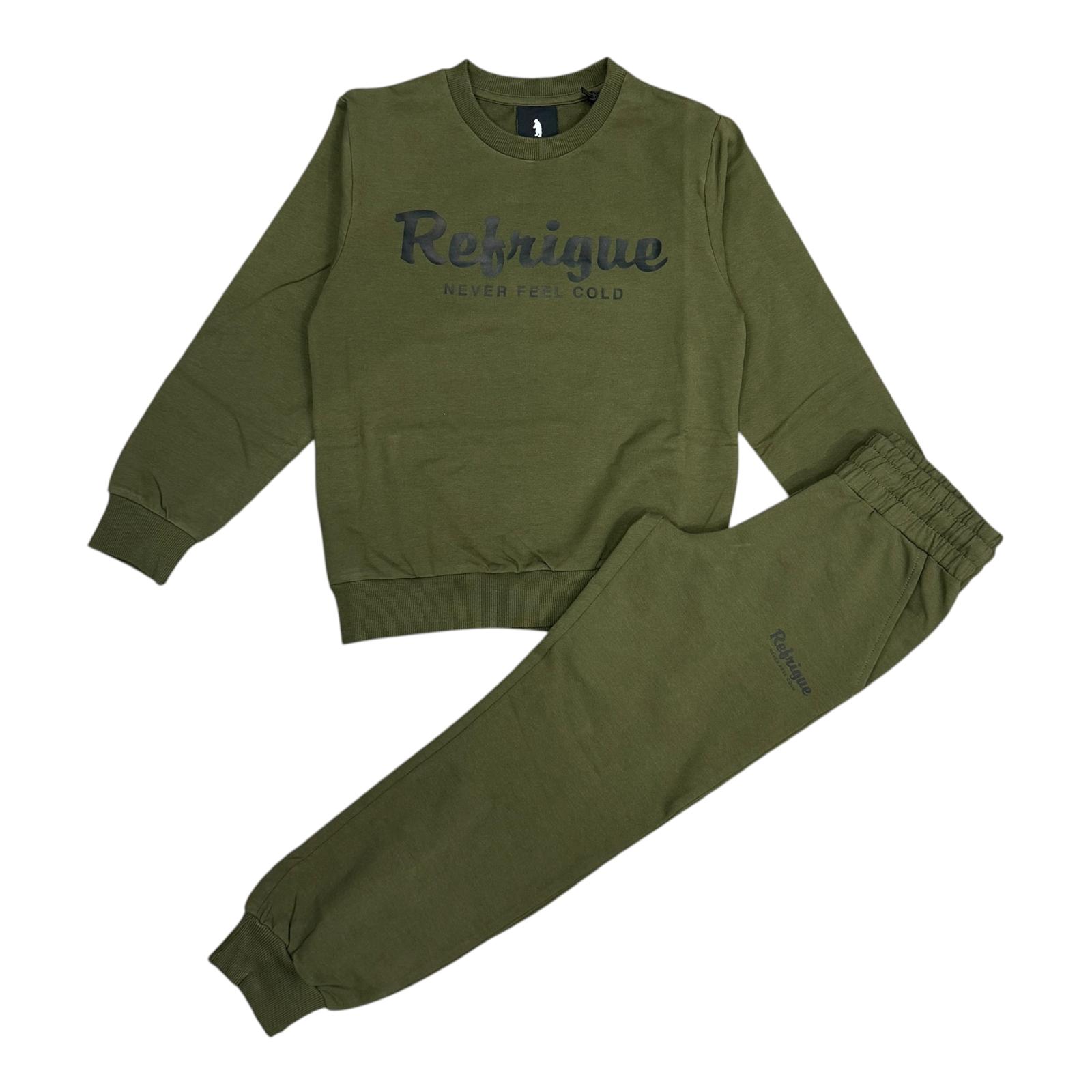 TUTA IN COTONE BAMBINO REFRIGUE VERDE
