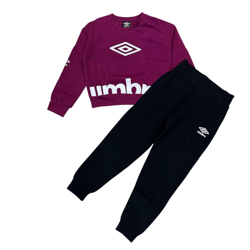 TUTA COMPLETA BAMBINA UMBRO VIOLA