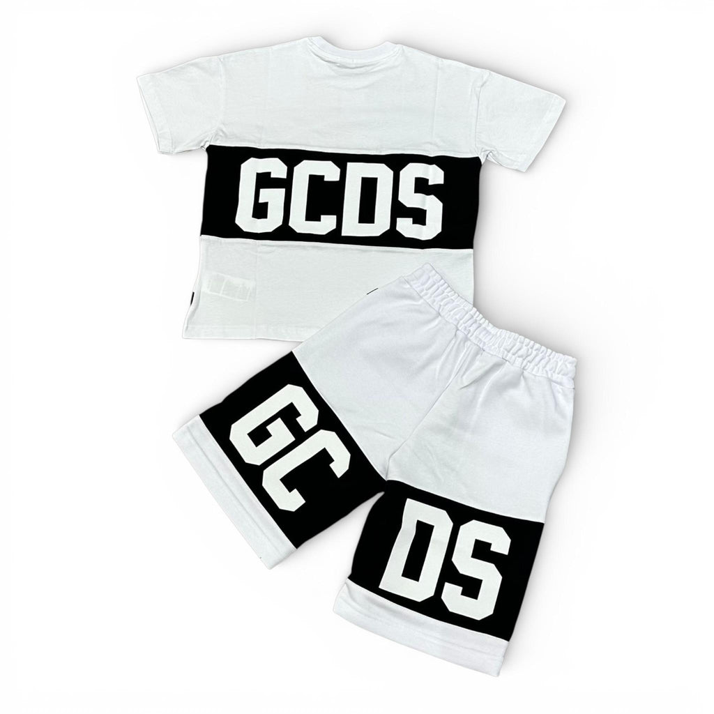 COMPLETO NERO CON BANDA BIANCO