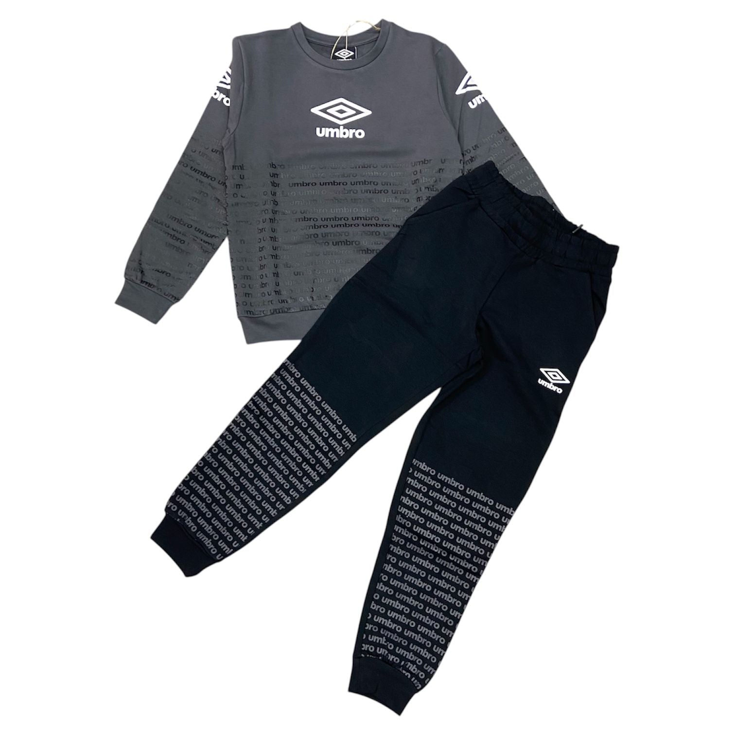 TUTA COMPLETA BAMBINO UMBRO GRIGIA