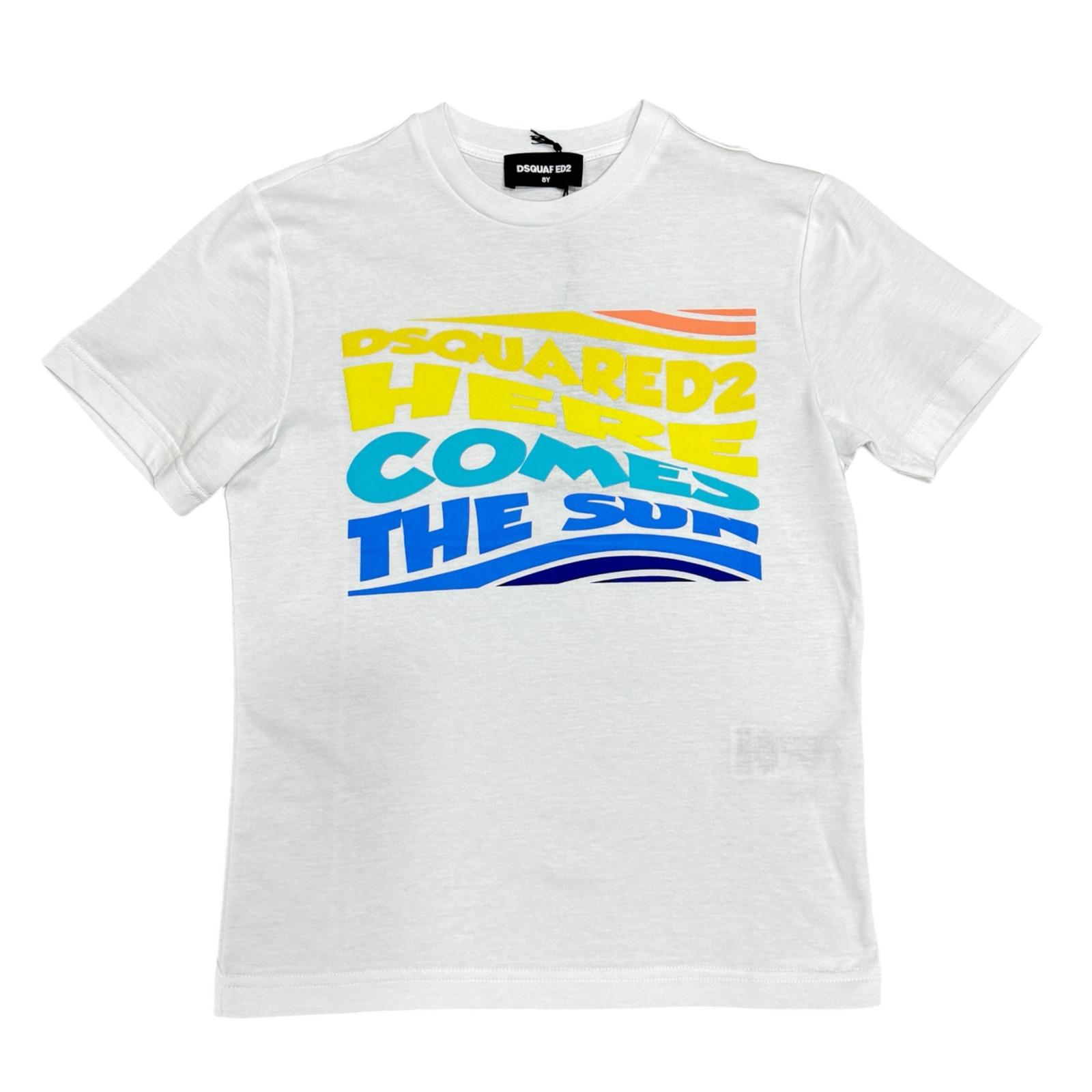 T-SHIRT DSQUARED2 BAMBINO BIANCA