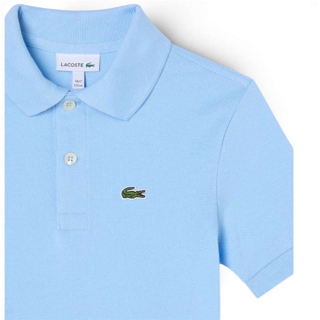 POLO IN PETIT PIQUE AZZURRO