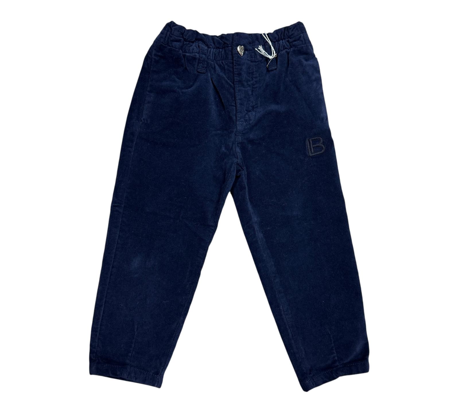 PANTALONE LAURA BIAGIOTTI  IN  VELLUTO BLU