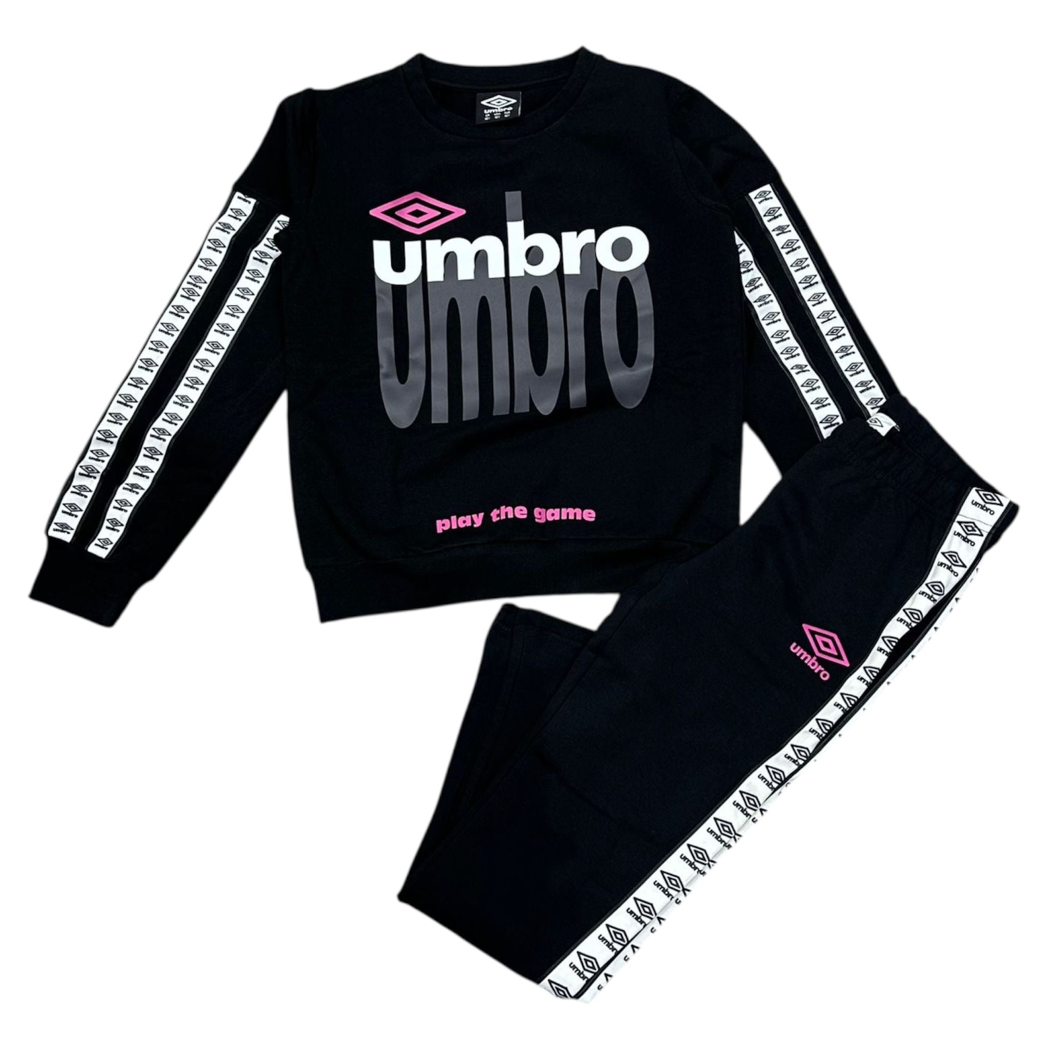 TUTA COMPLETA BAMBINA UMBRO NERO