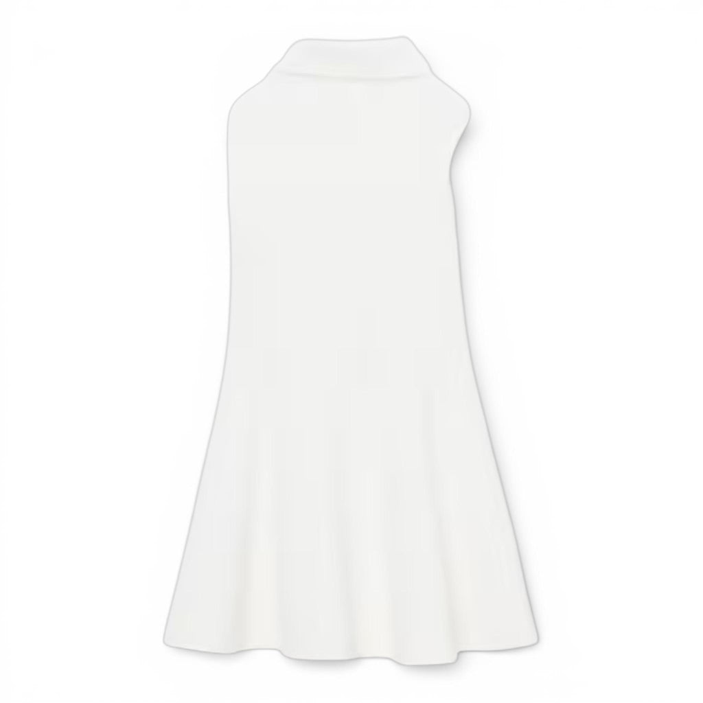 ABITO SENZA MANICHE IN PIQUE' BIANCO