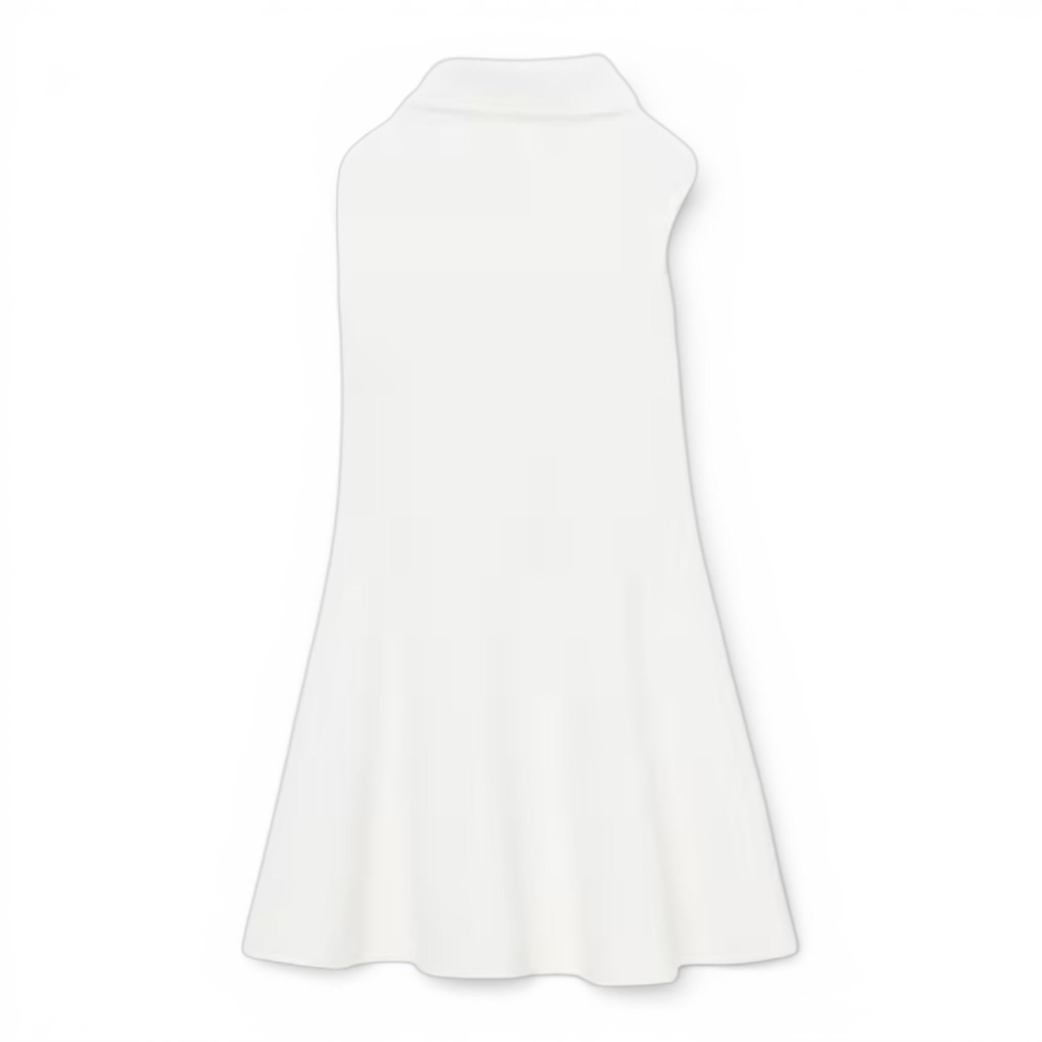 ABITO SENZA MANICHE IN PIQUE' BIANCO