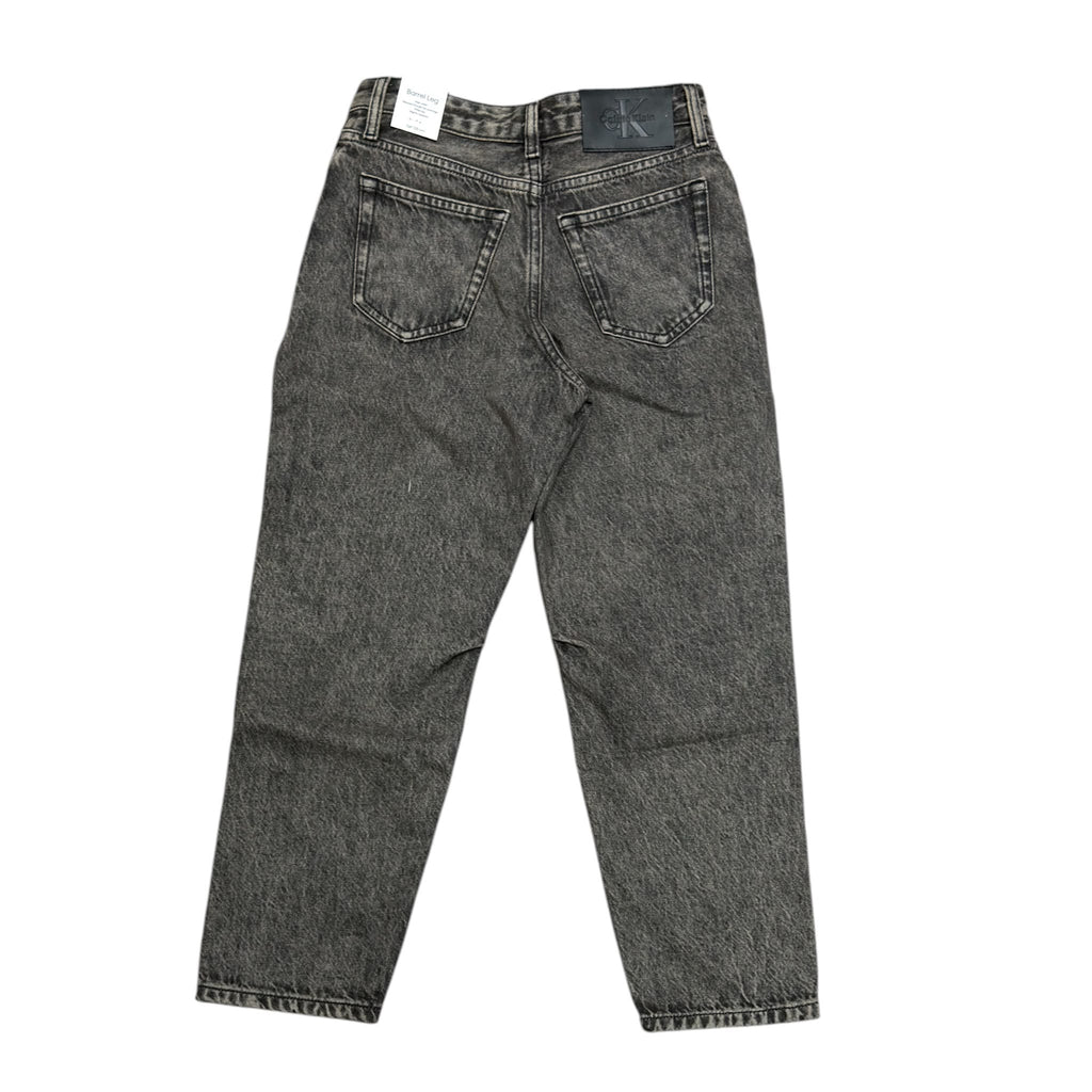 JEANS BARREL LEG BAMBINA NERO