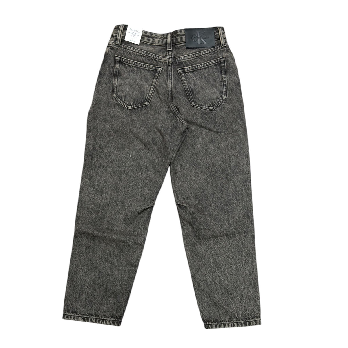 JEANS BARREL LEG BAMBINA NERO