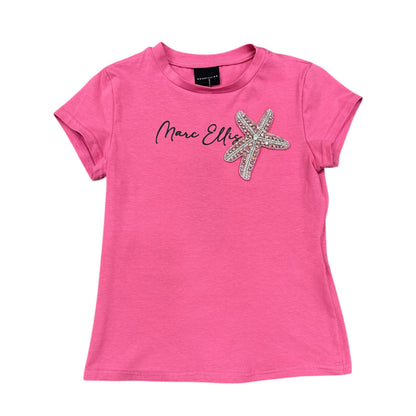 T-SHIRT MARC ELLIS BAMBINA FUXIA