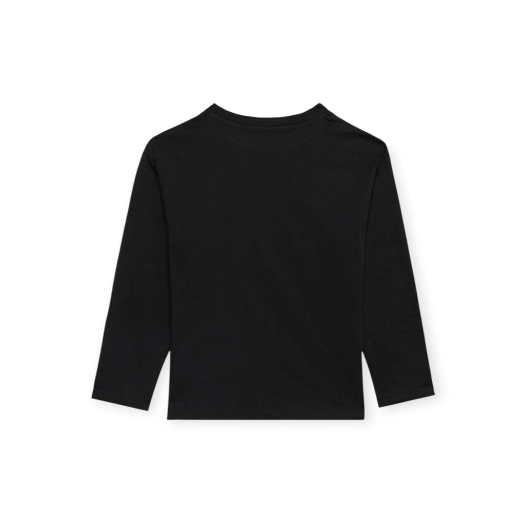 MAGLIA IN COTONE BAMBINO NERA