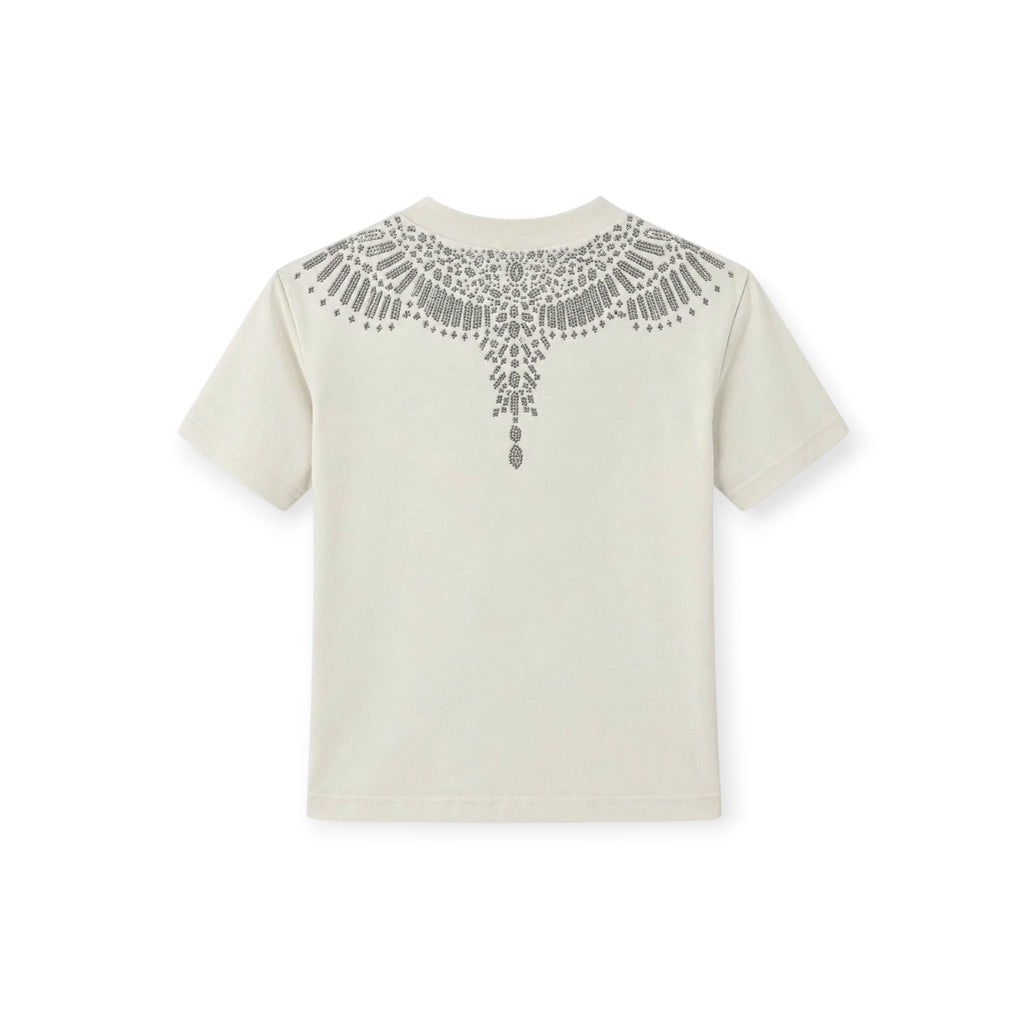 T-SHIRT GIROCOLLO BAMBINA AVORIO