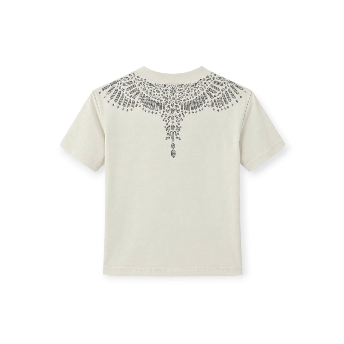 T-SHIRT GIROCOLLO BAMBINA AVORIO