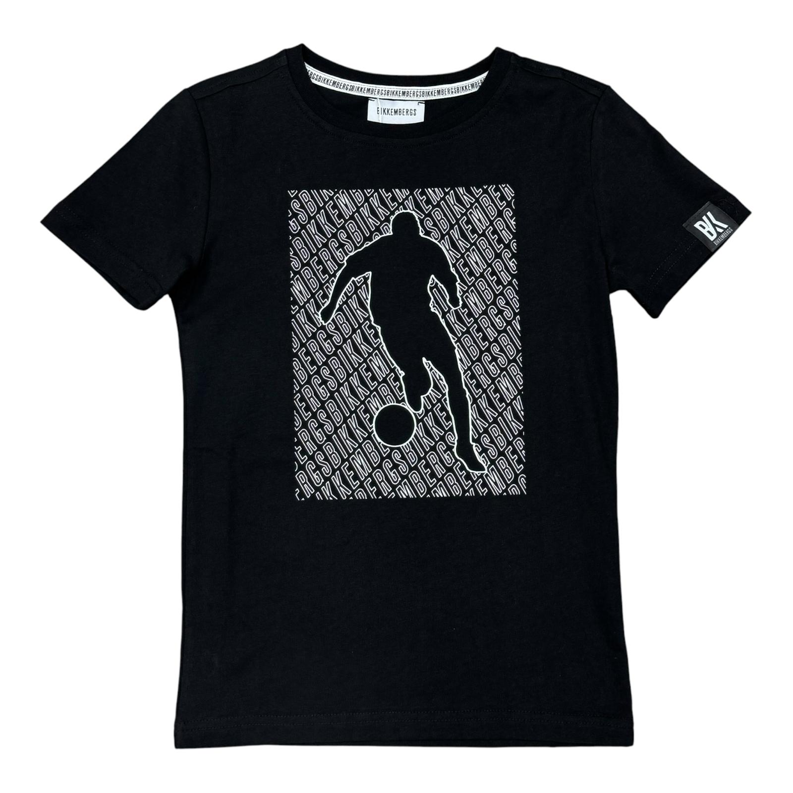 T-SHIRT BIKKEMBERGS BAMBINO NERA