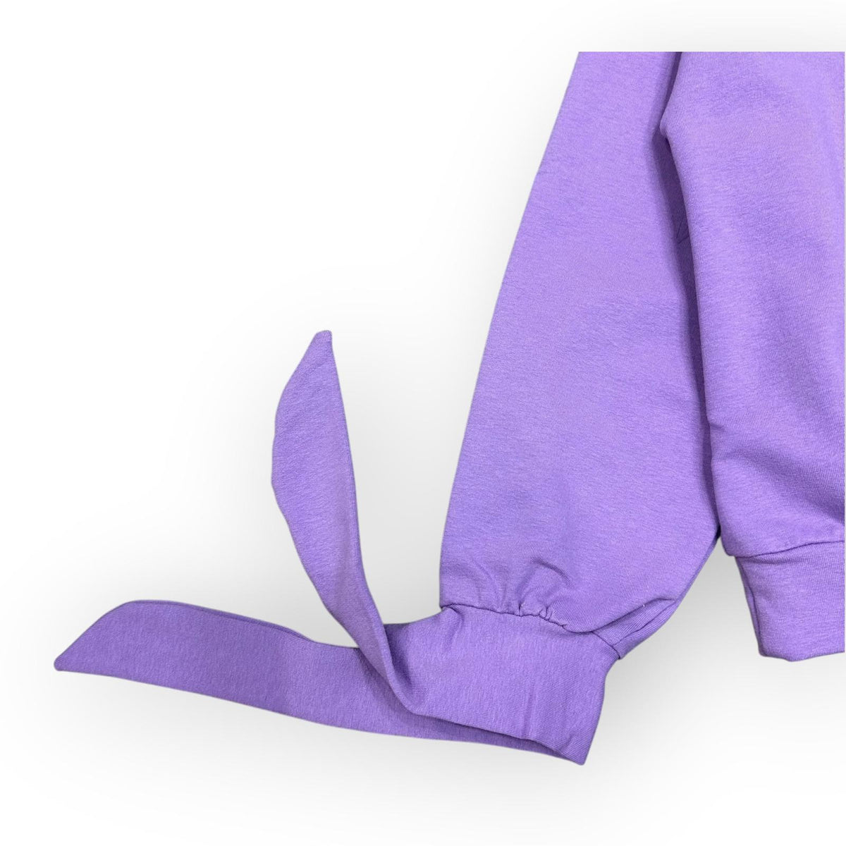 FELPA CON CAPPUCCIO BAMBINA VIOLA