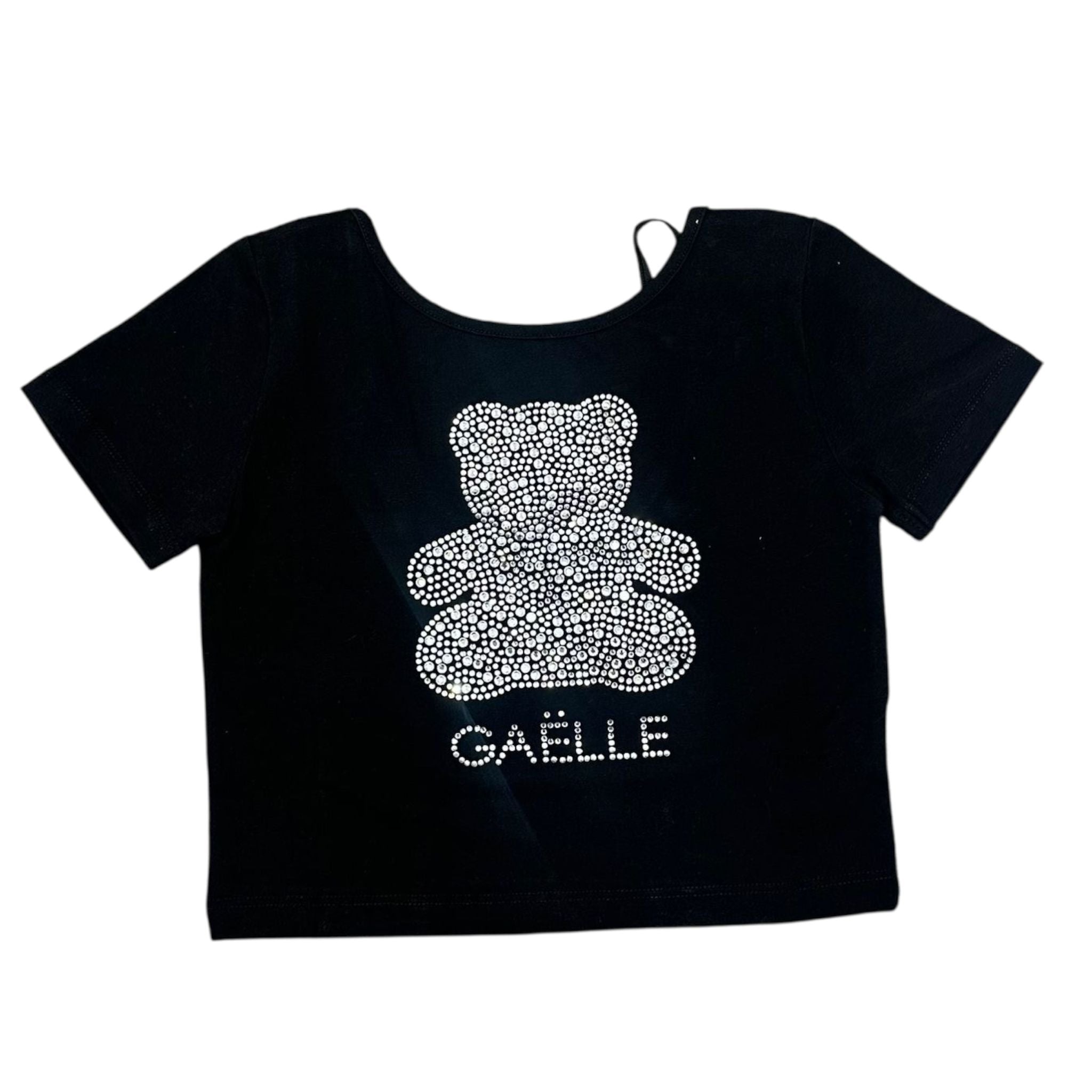 T-SHIRT ORSACCHIOTTO BAMBINA NERA