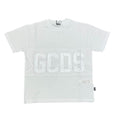 T-SHIRT CON BANDA LOGO BIANCA