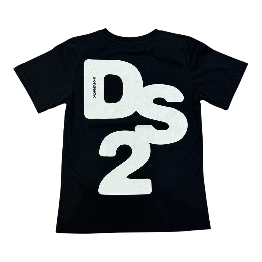 T-SHIRT RICAMO BAMBINO NERA
