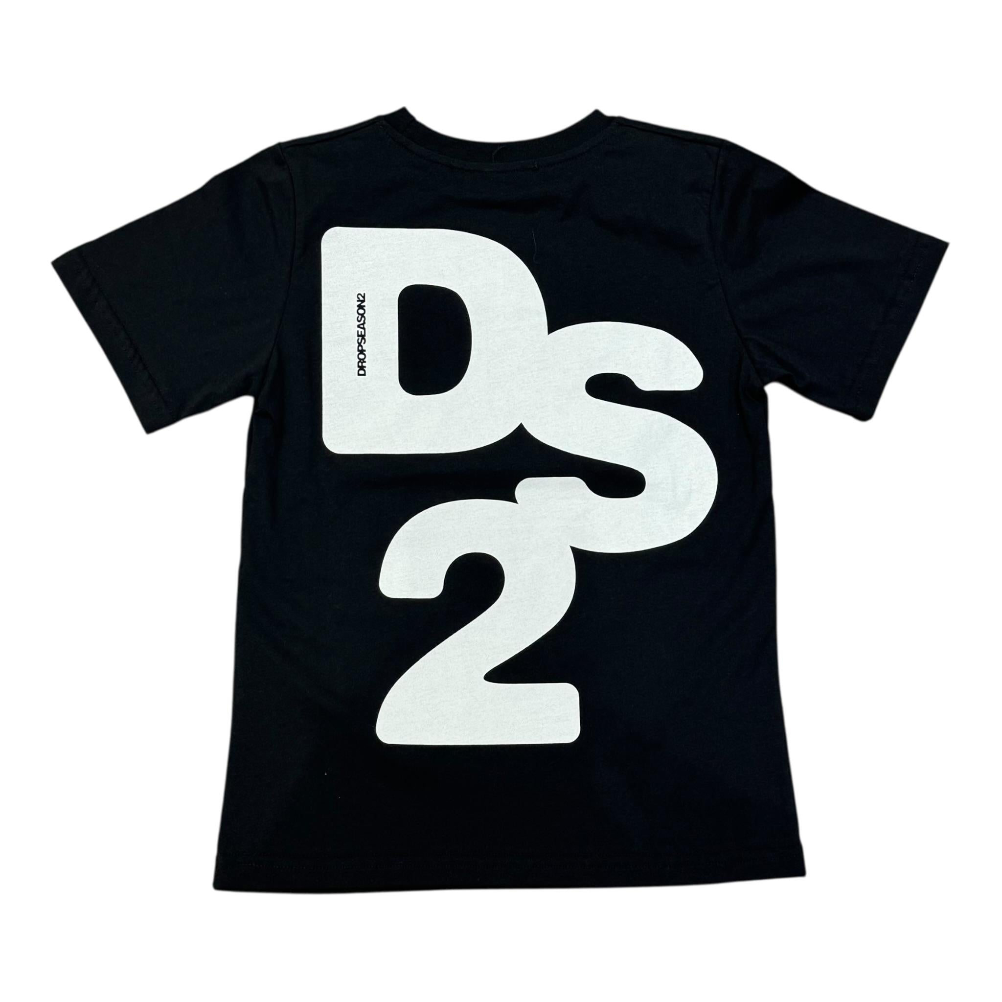 T-SHIRT RICAMO BAMBINO NERA