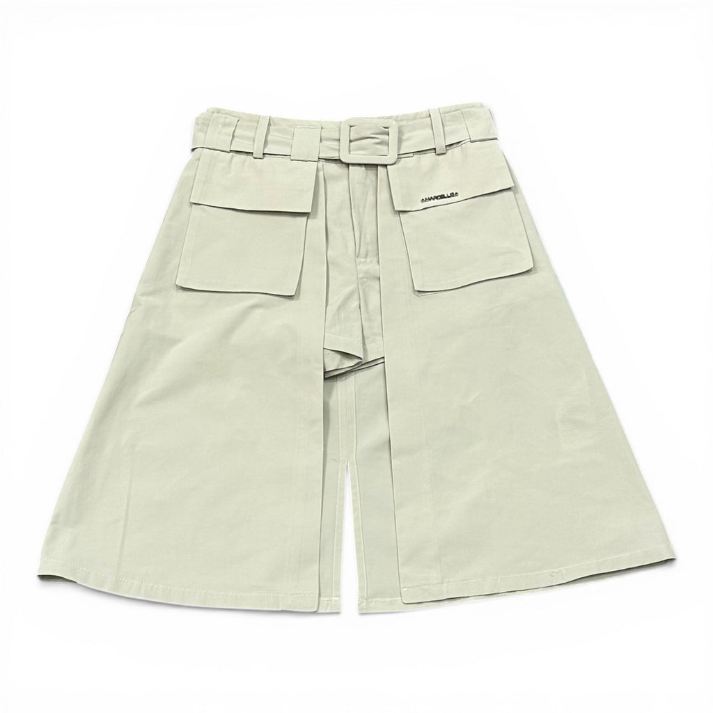 SHORT  IN COTONE BAMBINA BEIGE