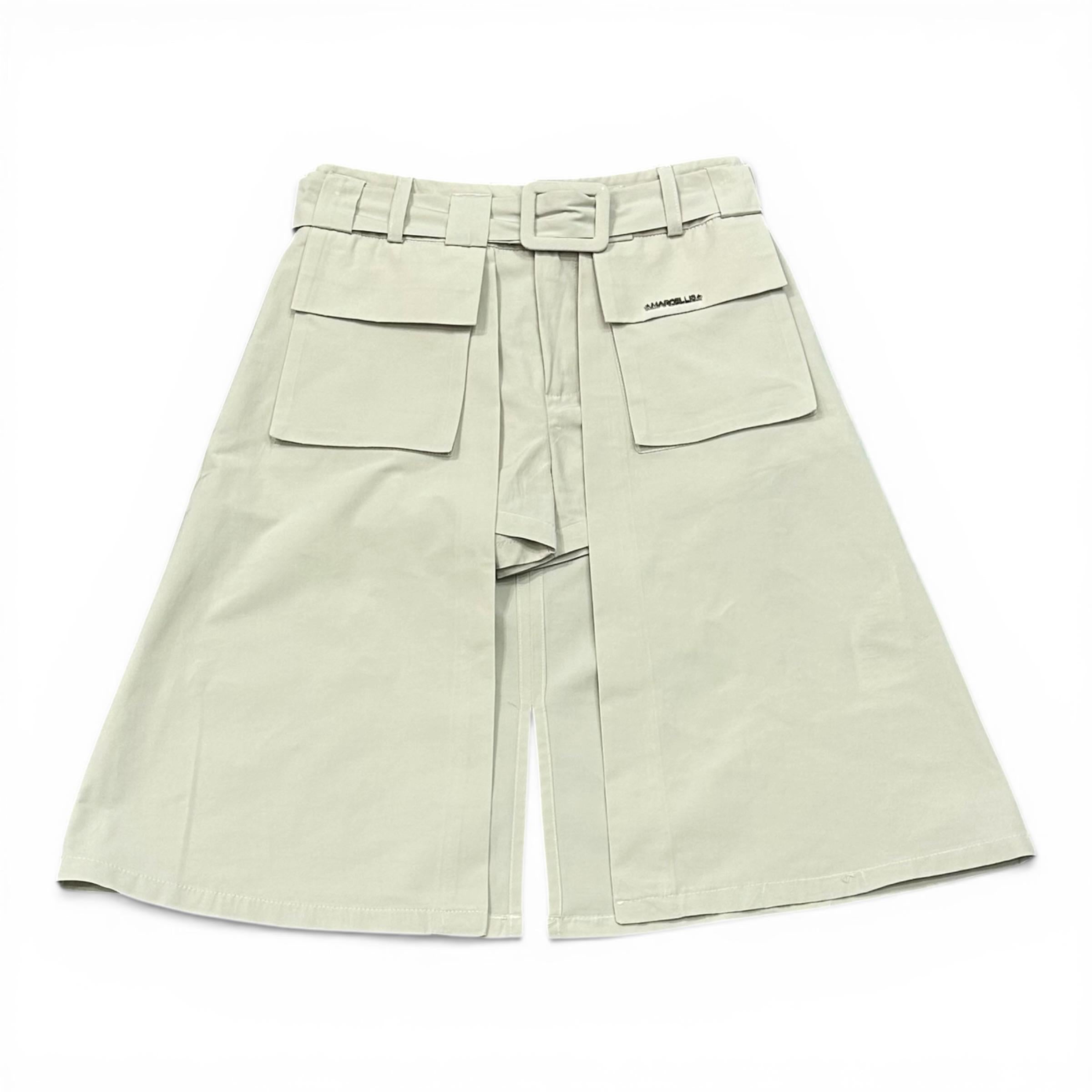 SHORT  IN COTONE BAMBINA BEIGE