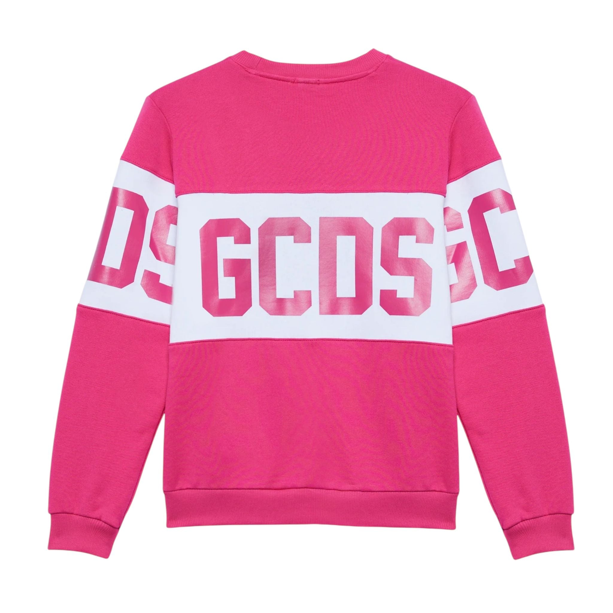 FELPA GIROCOLLO GCDS FUXIA