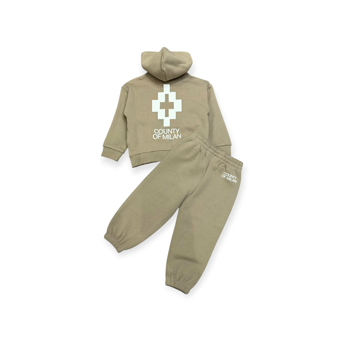 COMPLETO TUTA CON ZIP BEGIE