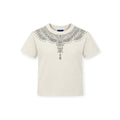 T-SHIRT GIROCOLLO BAMBINA AVORIO