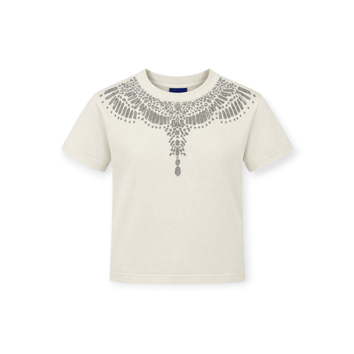 T-SHIRT GIROCOLLO BAMBINA AVORIO