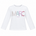 MAGLIA CON STRASS BAMBINA BIANCA
