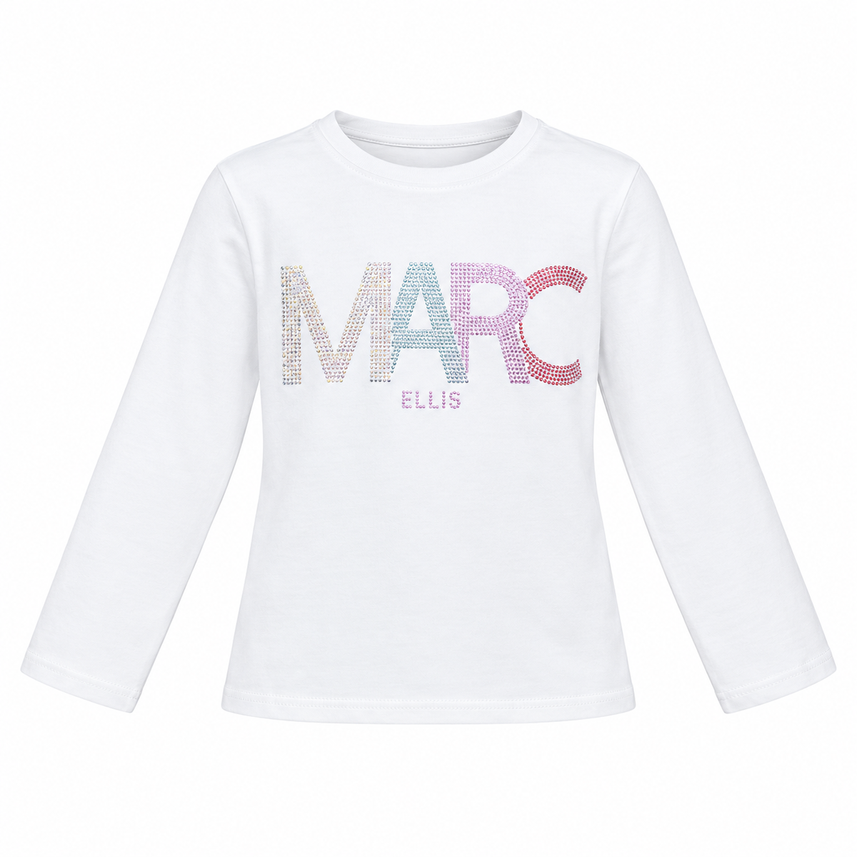 MAGLIA CON STRASS BAMBINA BIANCA