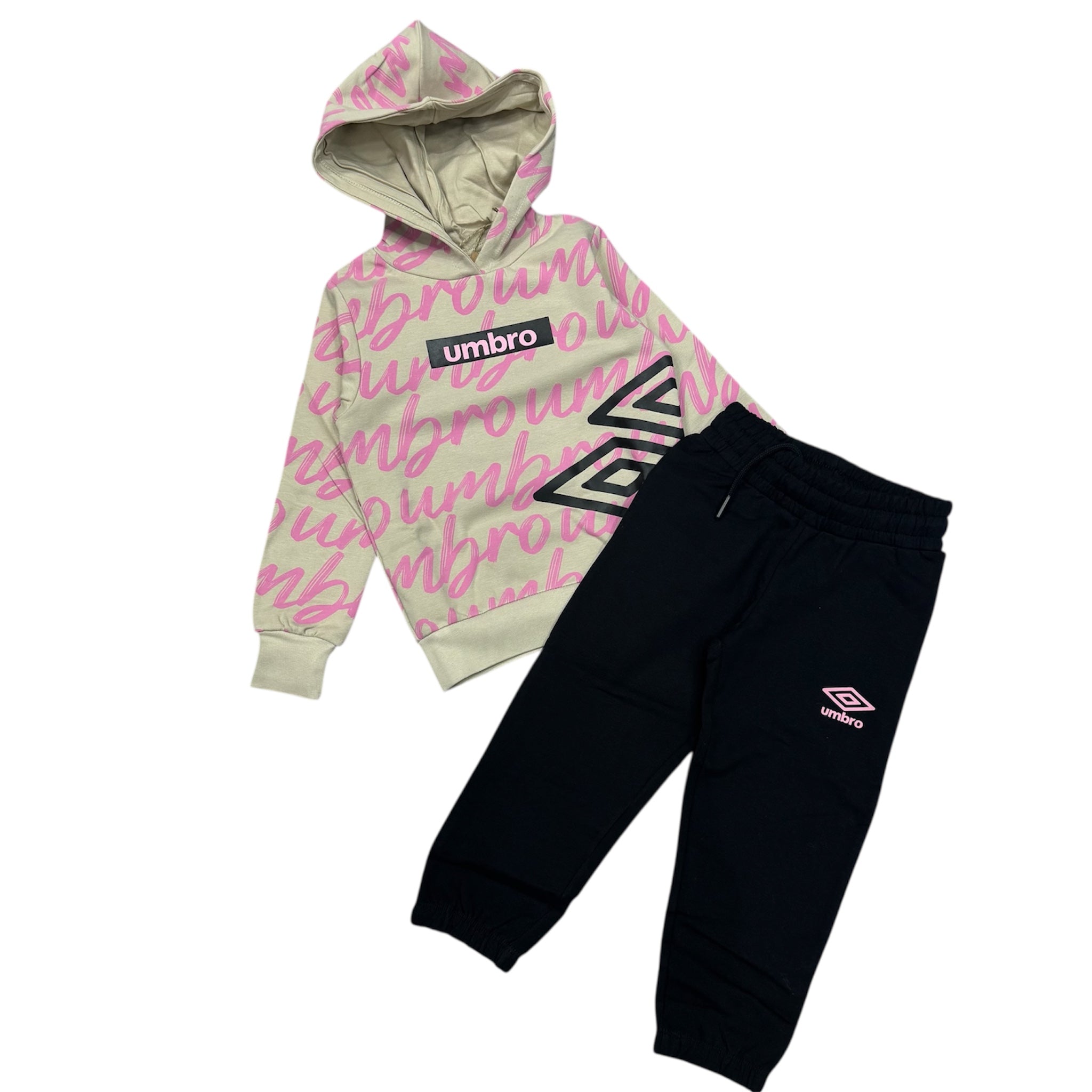 TUTA CON CAPPUCCIO UMBRO BAMBINA BEIGE