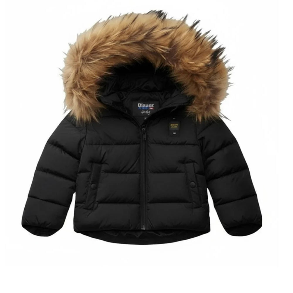 PIUMINO CON PELLICCIA UNISEX IMBOTTITO AMORY NERO