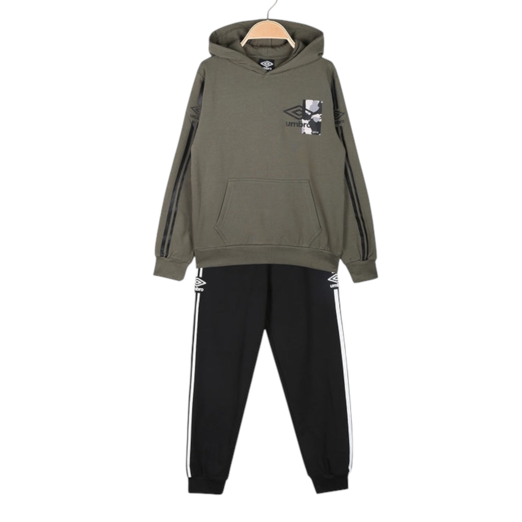 TUTA COMPLETA BAMBINO UMBRO VERDE FELPATA
