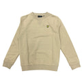 FELPA IN COTONE BAMBINO GIROCOLLO BEIGE